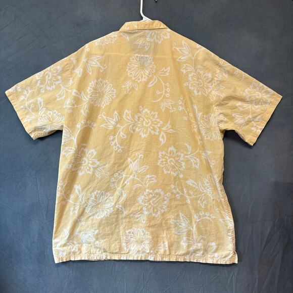 Vintage 90s Chaps Ralph Lauren Hawaiian Shirt Floral Vacation Beachy Retirement - Picture 2 of 8